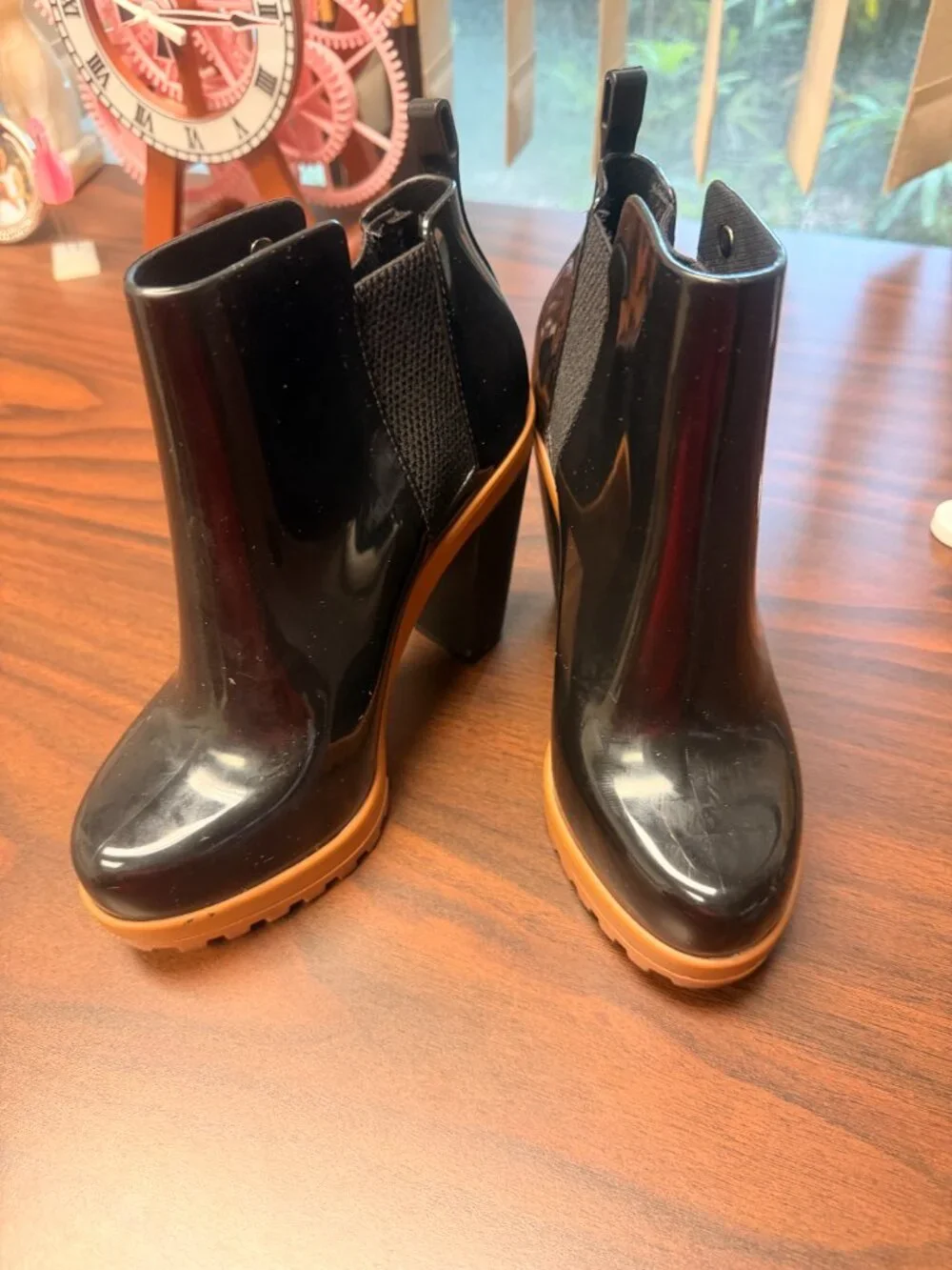 Melissa Platform Rain Booties - Soldier High-Heel - Picture 2 of 6